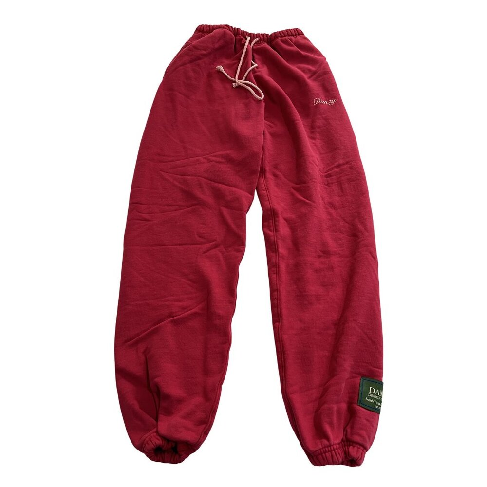 Danzy Logo Sweatpants in Red